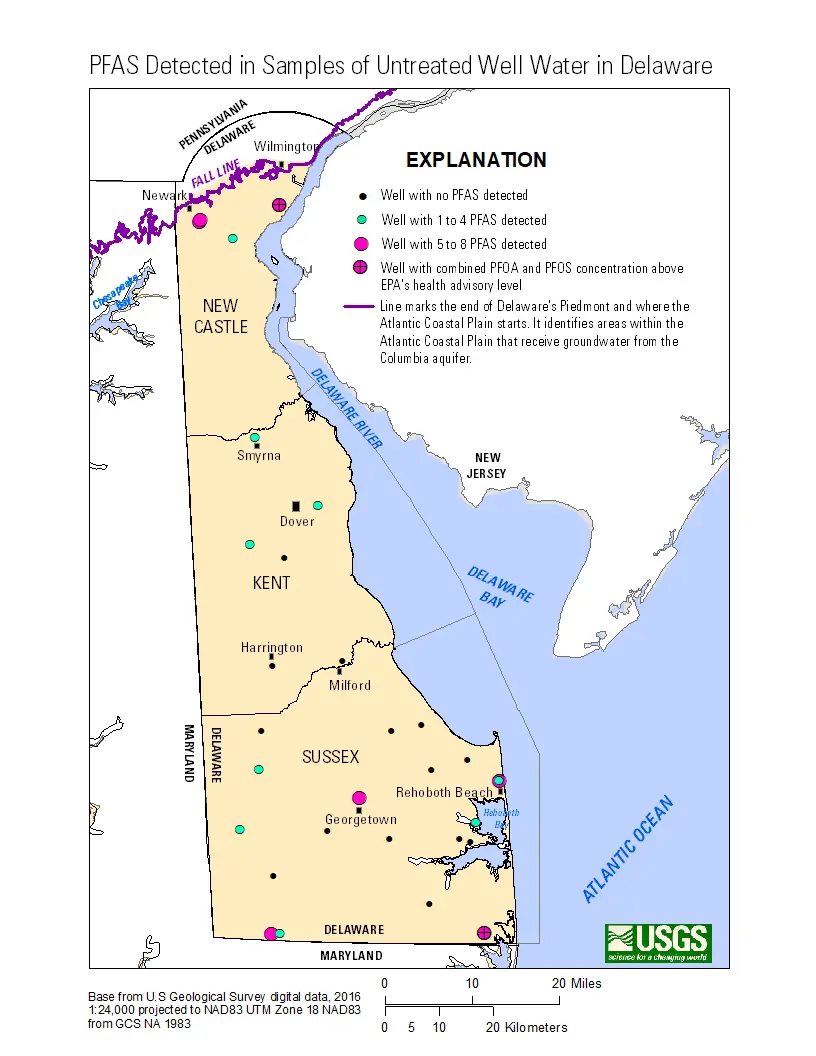 Federal sampling program finds ‘forever chemicals’ in unfiltered water from key Delaware aquifer